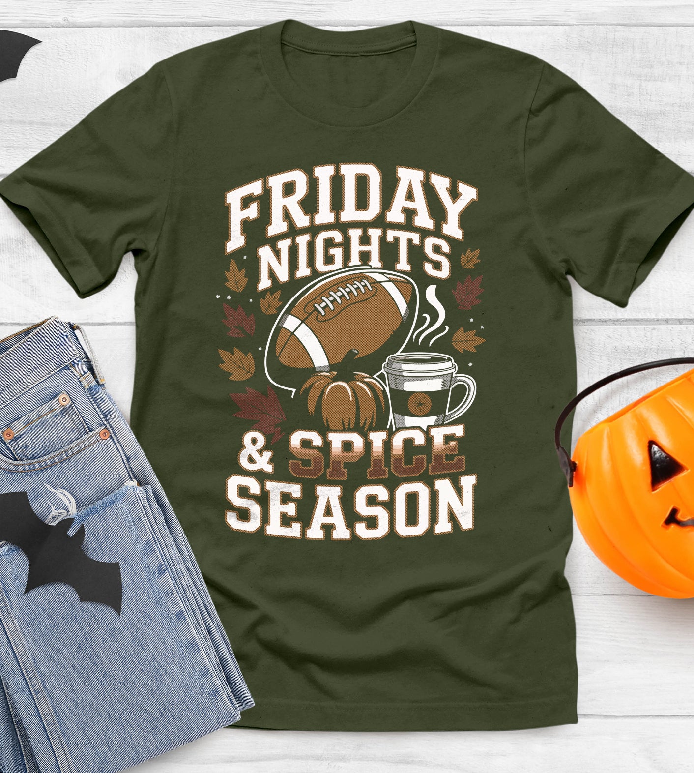 Friday Nights Football Fall Graphic Tee