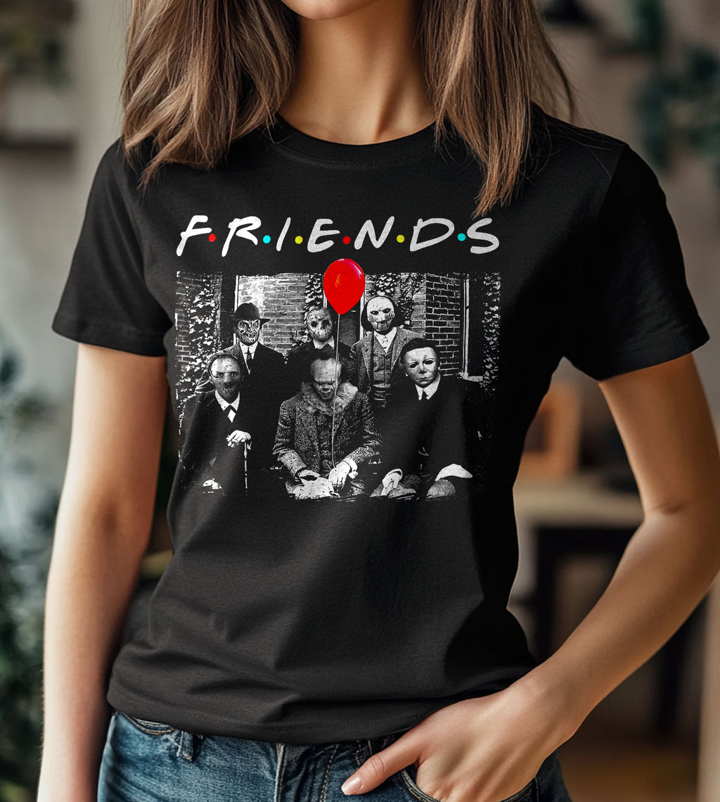 Friends Horror Funny Graphic Tee