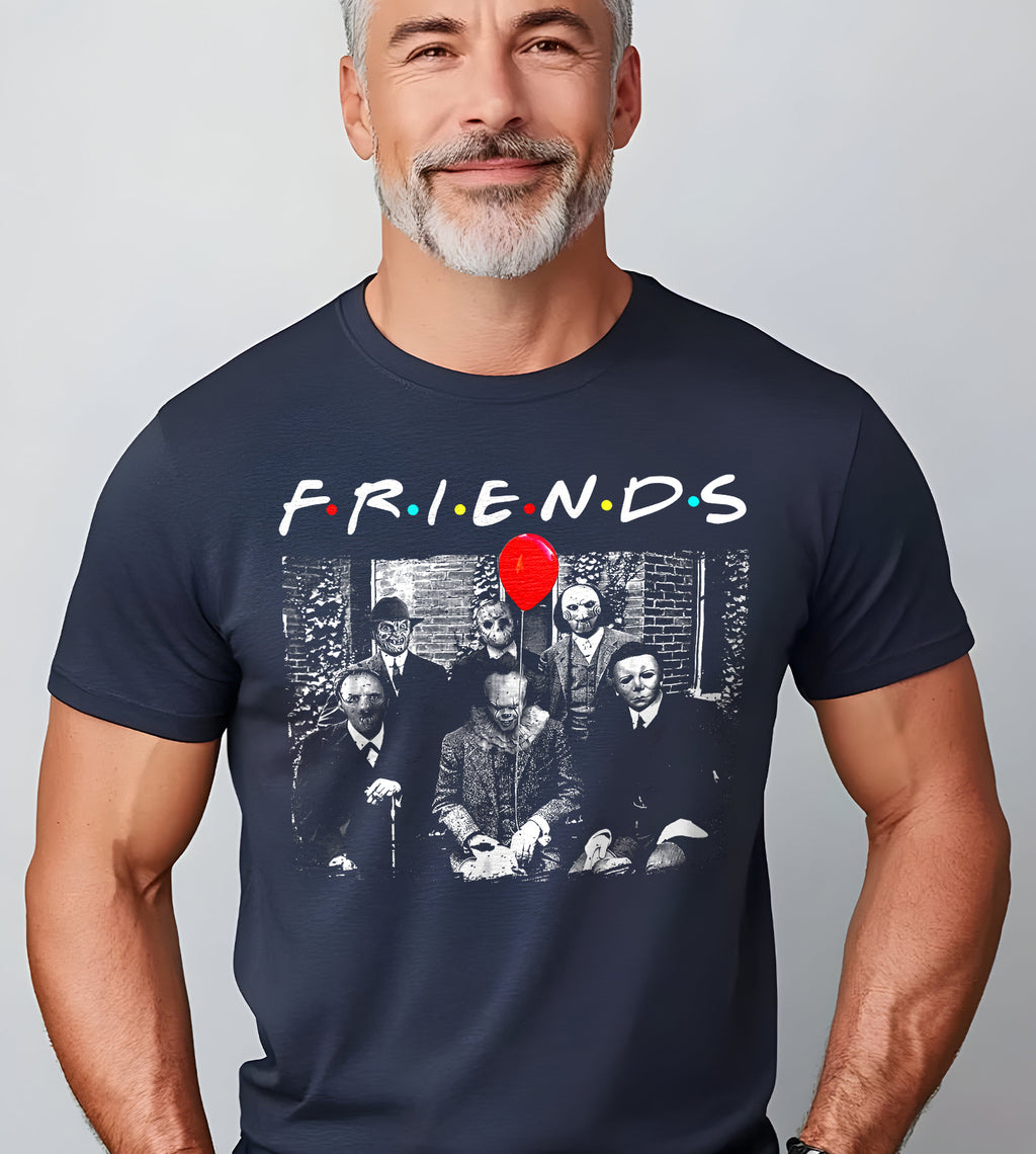 Friends Horror Funny Graphic Tee