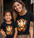 Ghost with Pumpkins Fall Graphic Tee