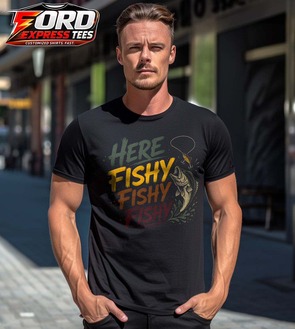 Here Fishy Graphic Tee