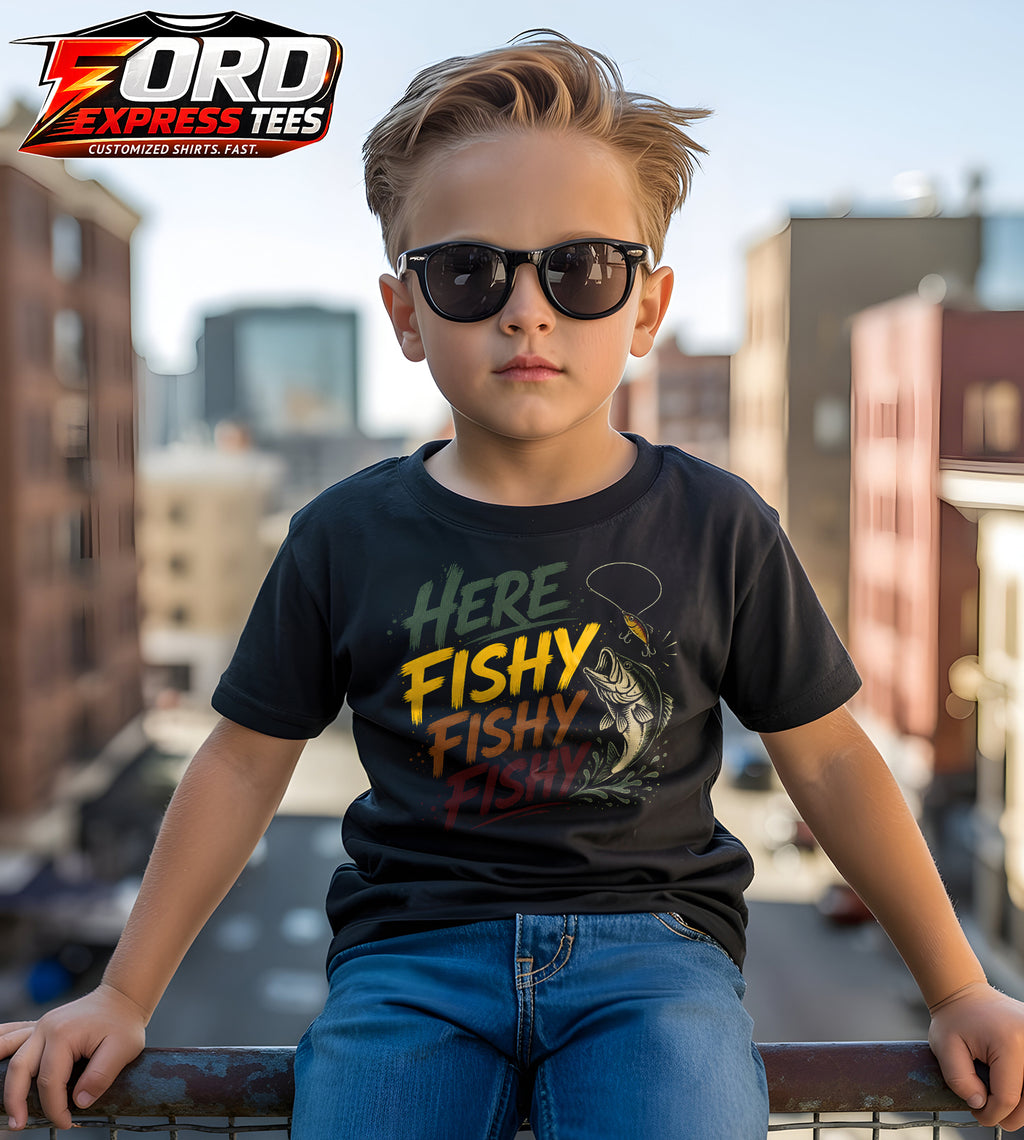 Here Fishy Graphic Tee