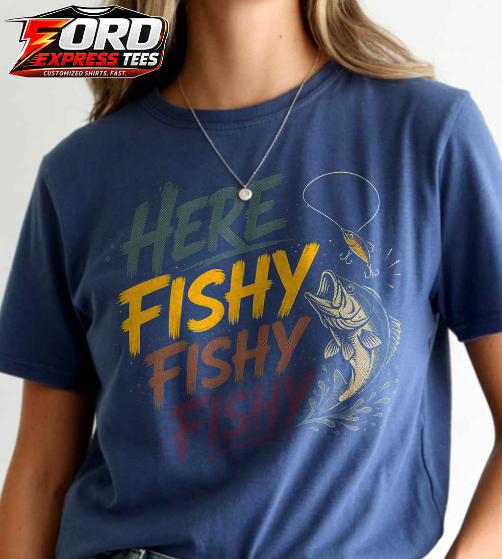 Here Fishy Graphic Tee