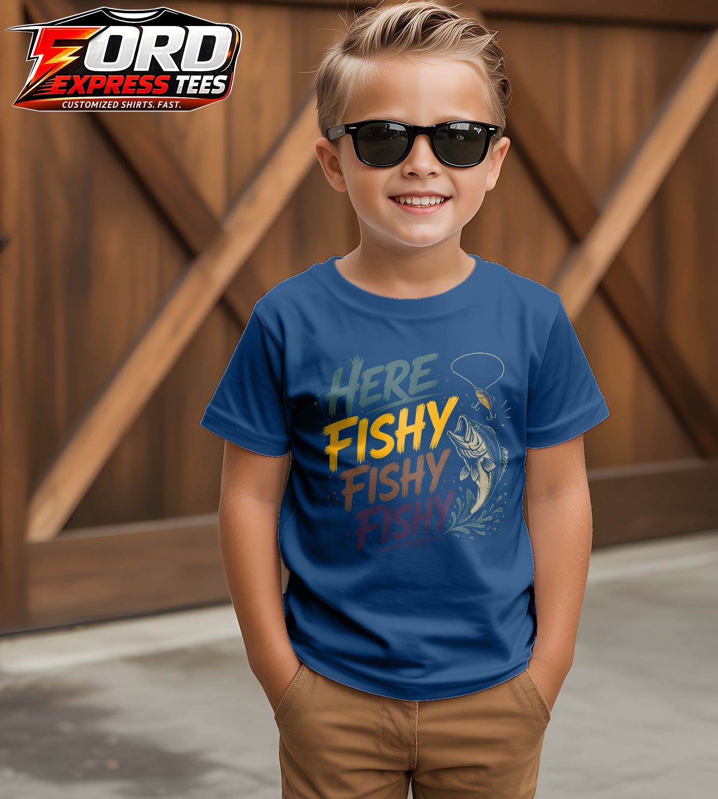 Here Fishy Graphic Tee