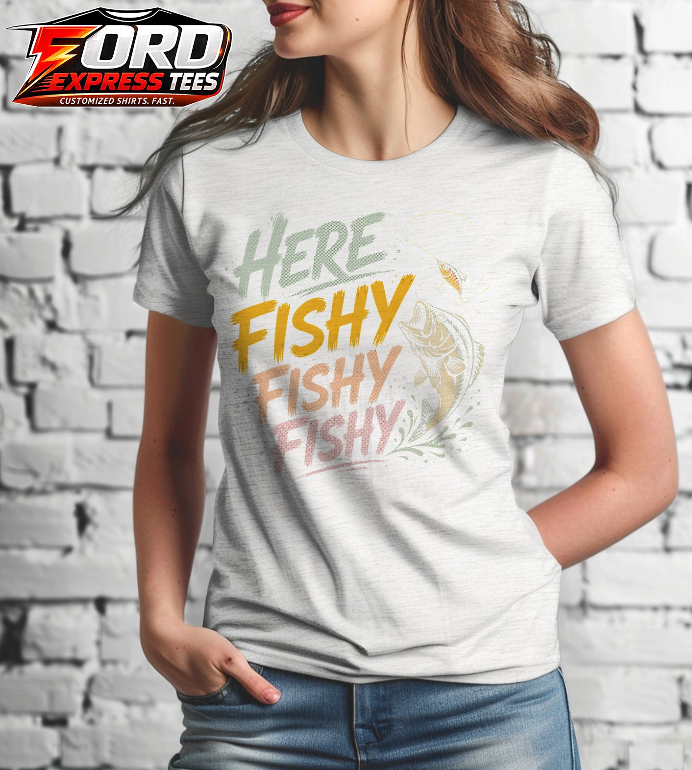 Here Fishy Graphic Tee