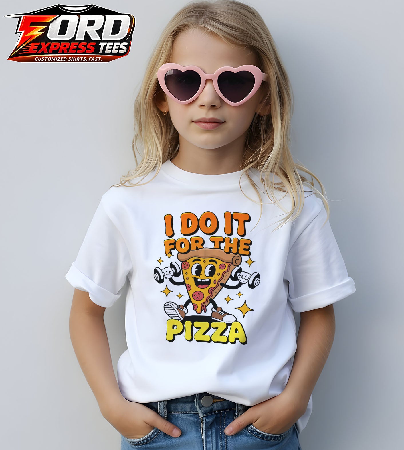 I do it for Pizza Funny Graphic Tee