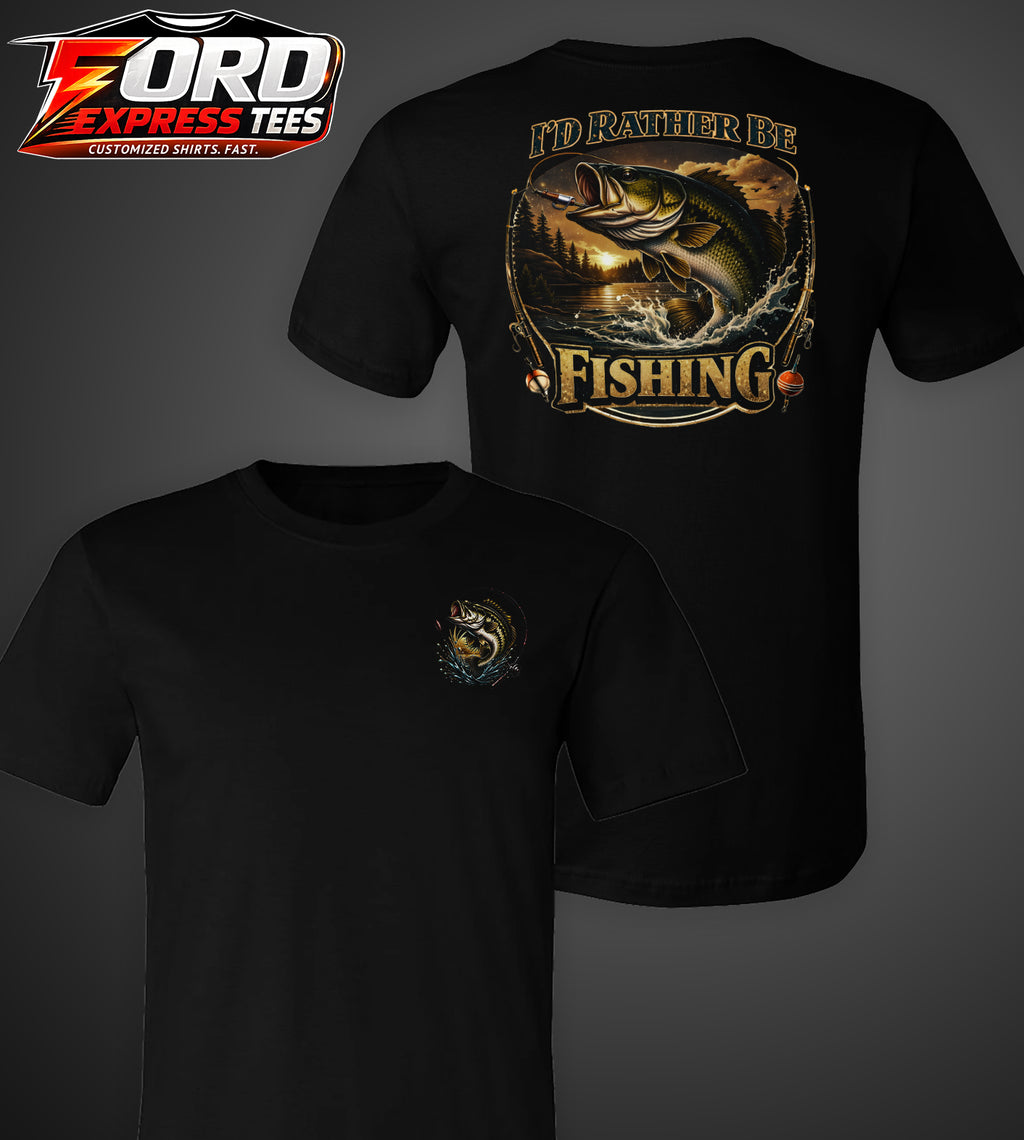 I'd Rather be Fishing Graphic Tee