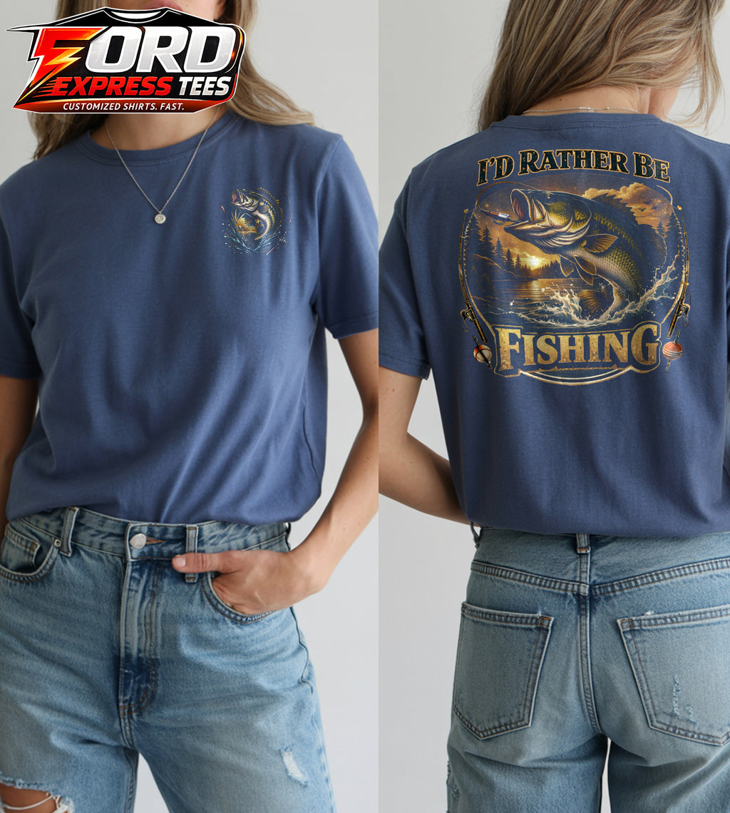 I'd Rather be Fishing Graphic Tee