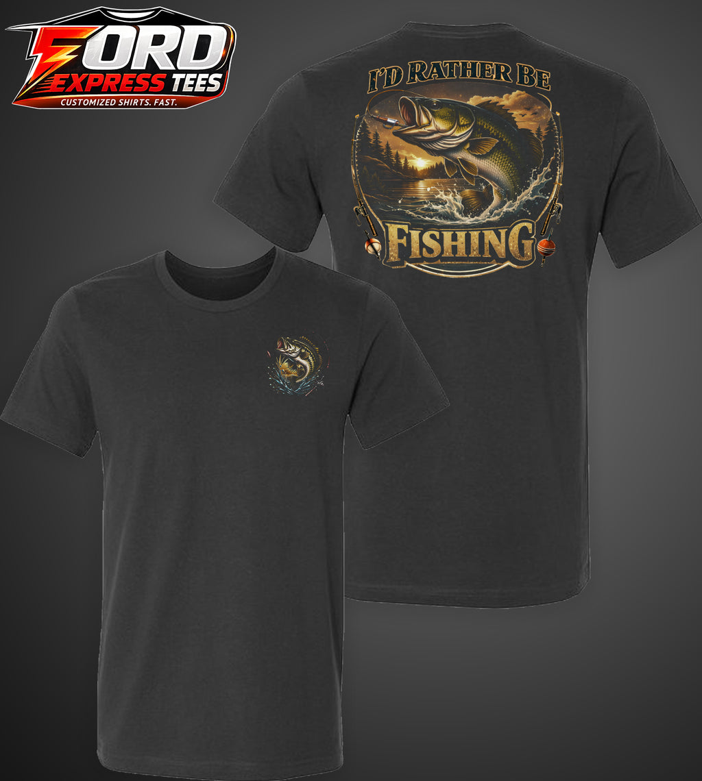 I'd Rather be Fishing Graphic Tee