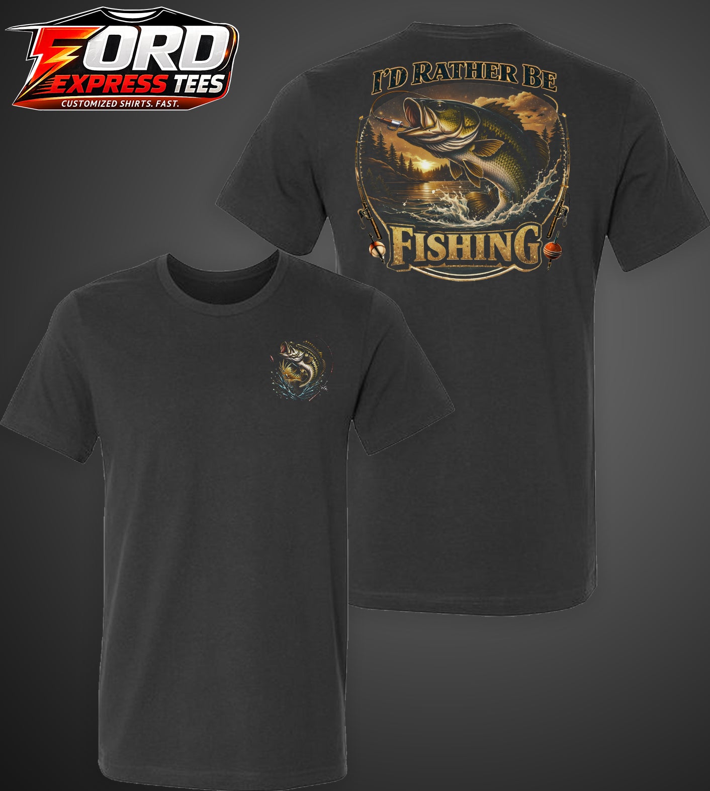 I'd Rather be Fishing Graphic Tee