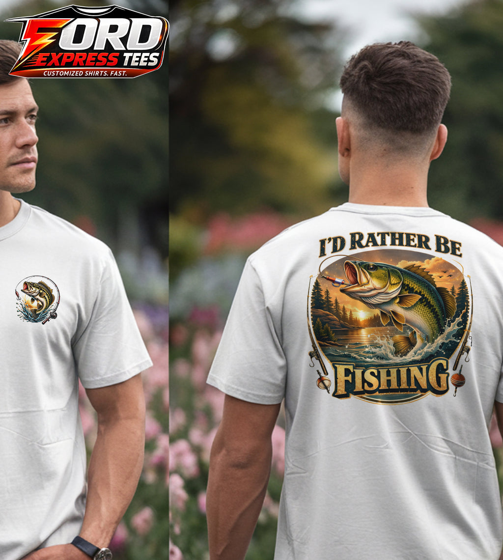 I'd Rather be Fishing Graphic Tee