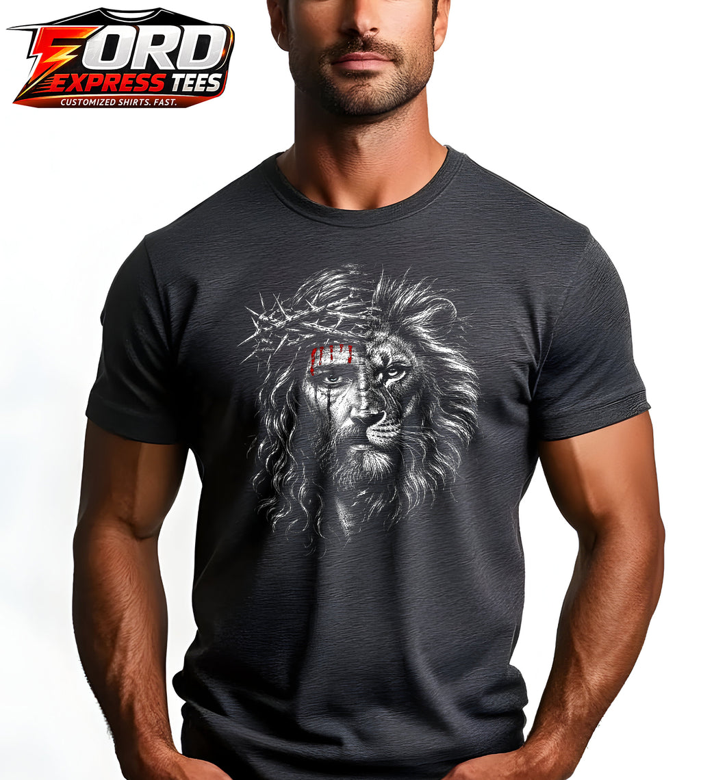 Jesus and Lion Graphic Tee