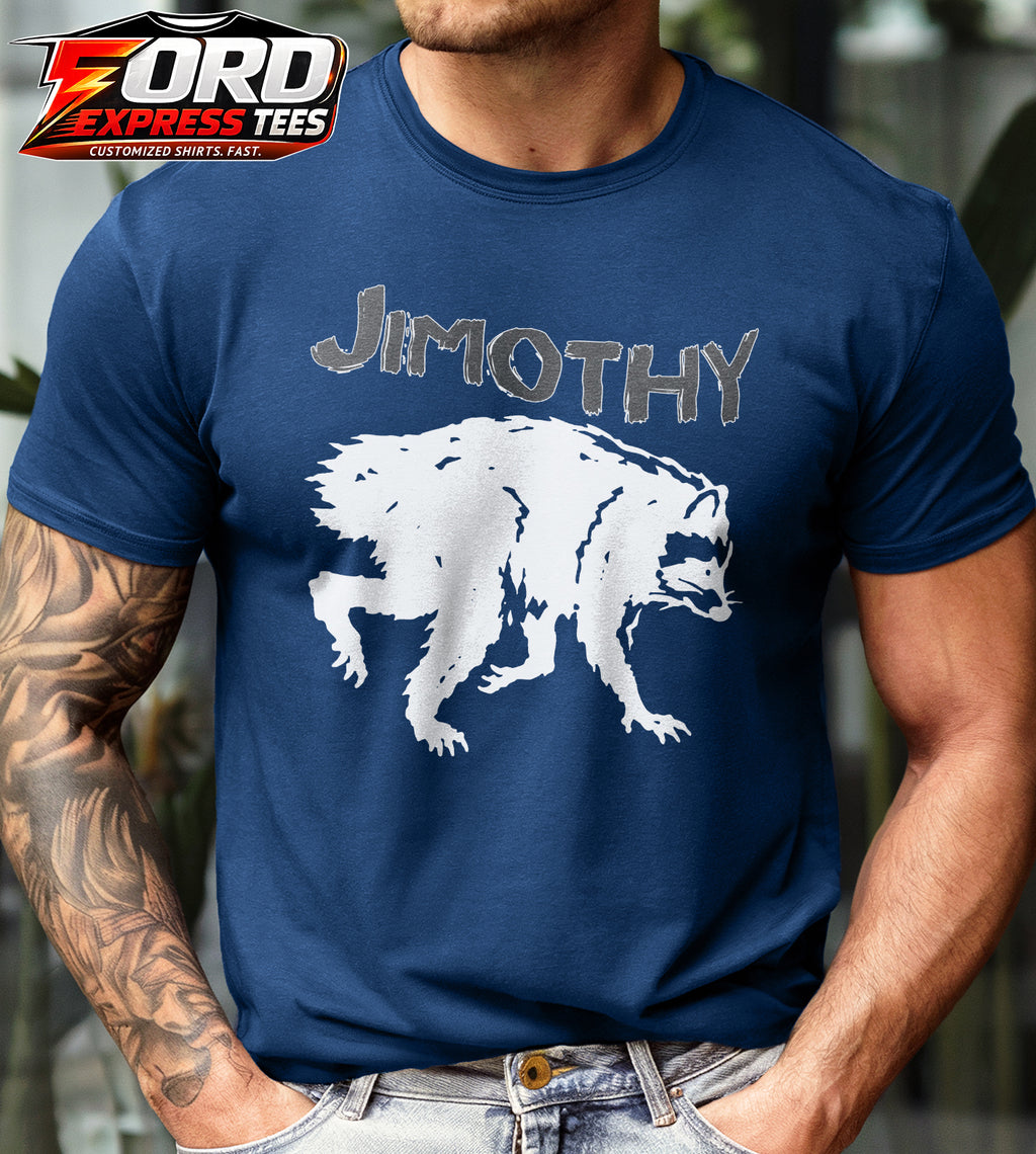 Jimothy Simple Funny Raccoon Graphic Tee