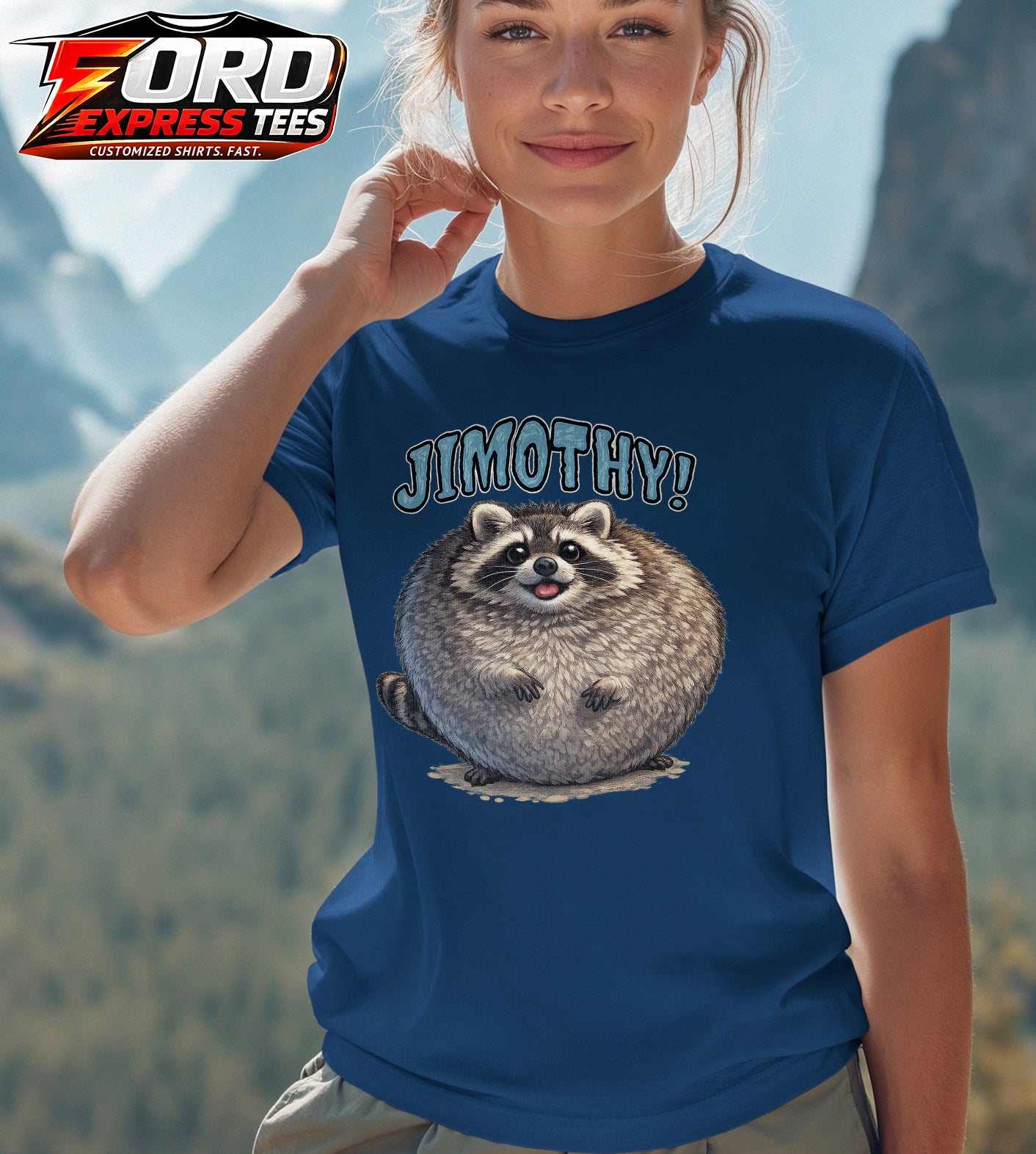 Jimothy Funny Raccoon Graphic Tee