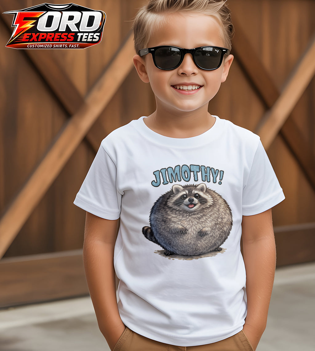 Jimothy Funny Raccoon Graphic Tee