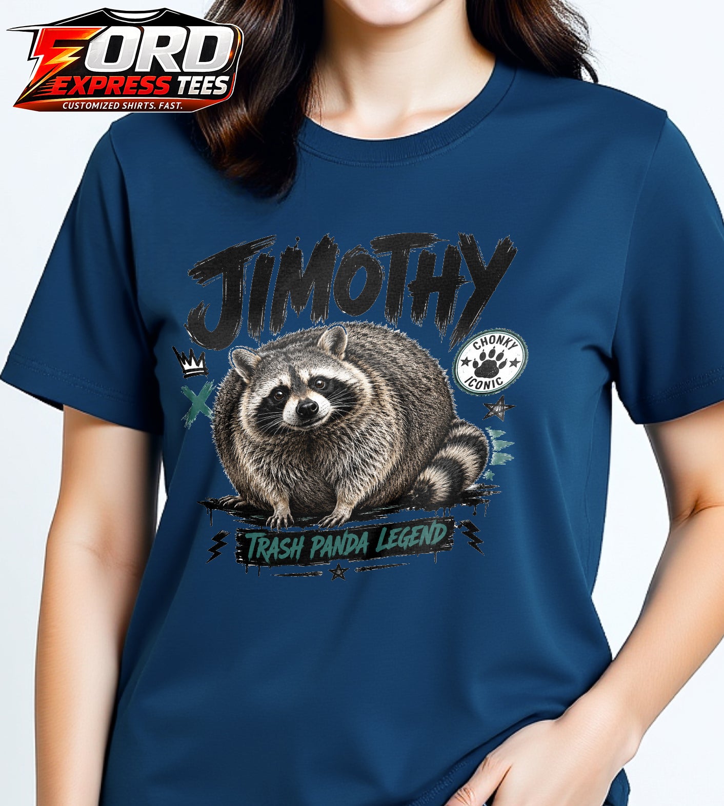 Jimothy Trash Panda Funny Raccoon Graphic Tee