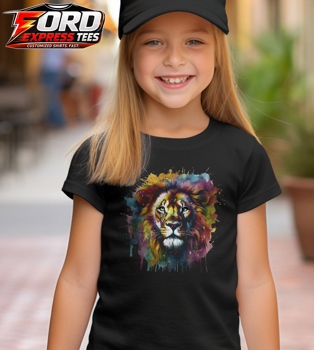 Lion Watercolor Graphic Tee
