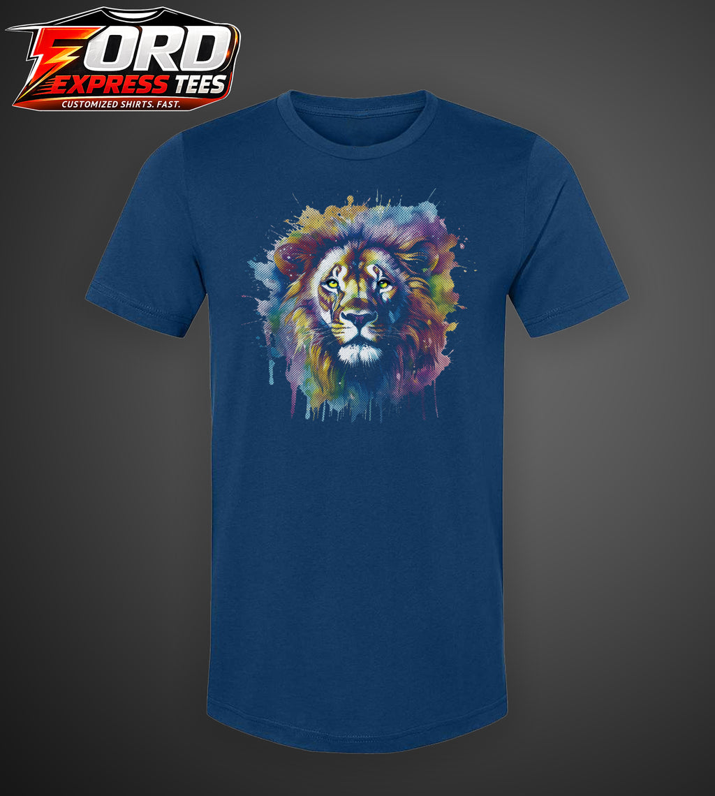 Lion Watercolor Graphic Tee