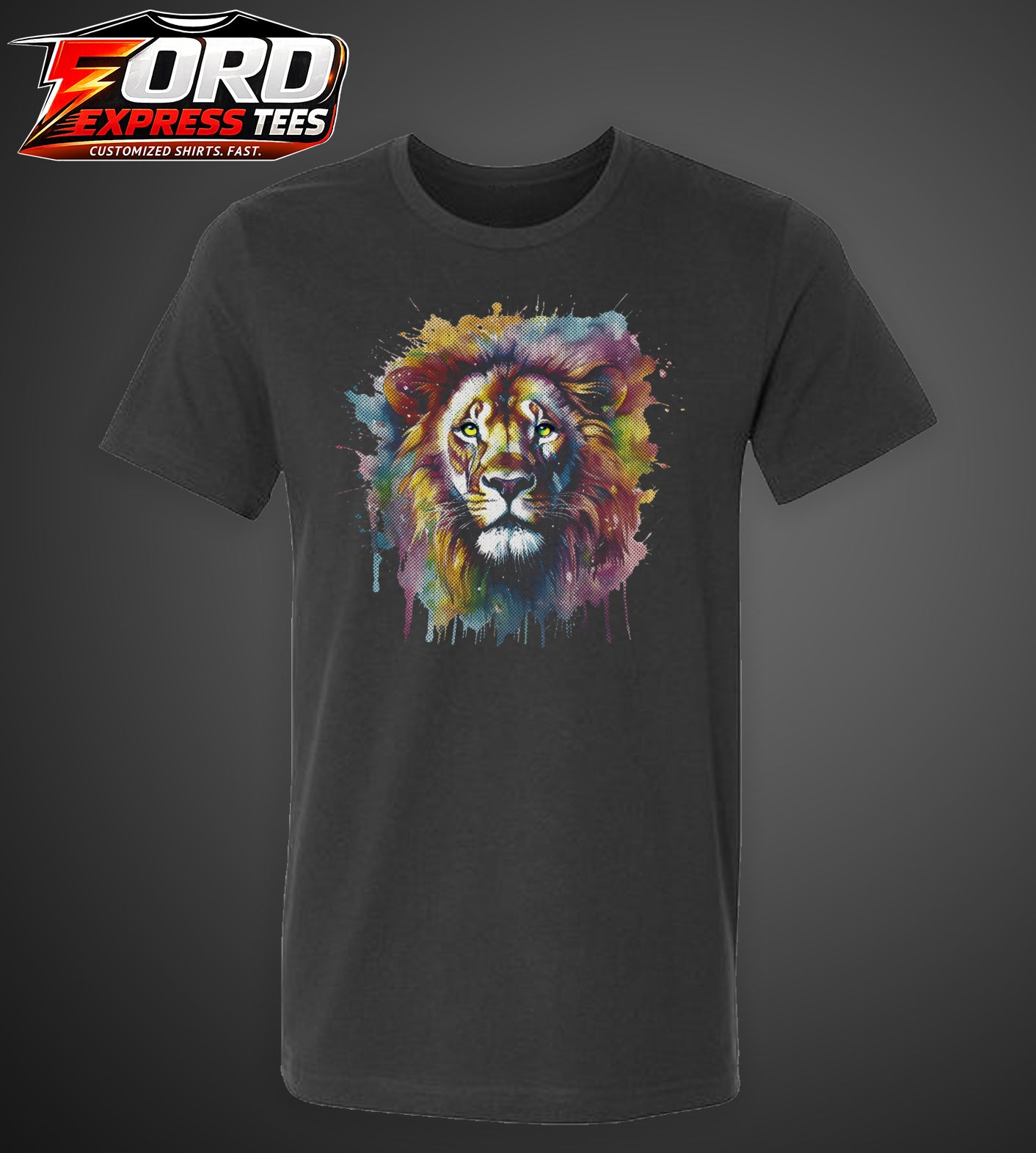 Lion Watercolor Graphic Tee