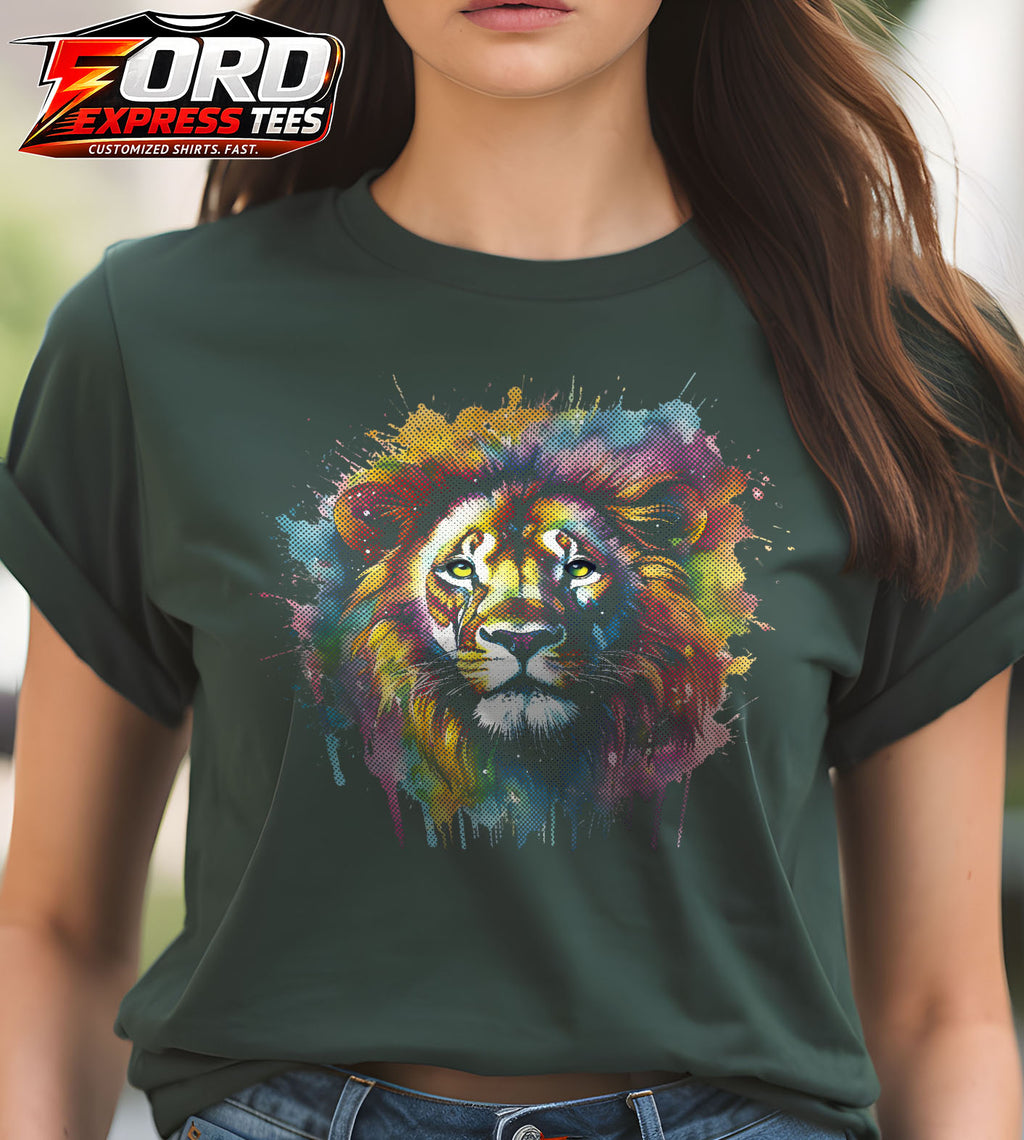 Lion Watercolor Graphic Tee