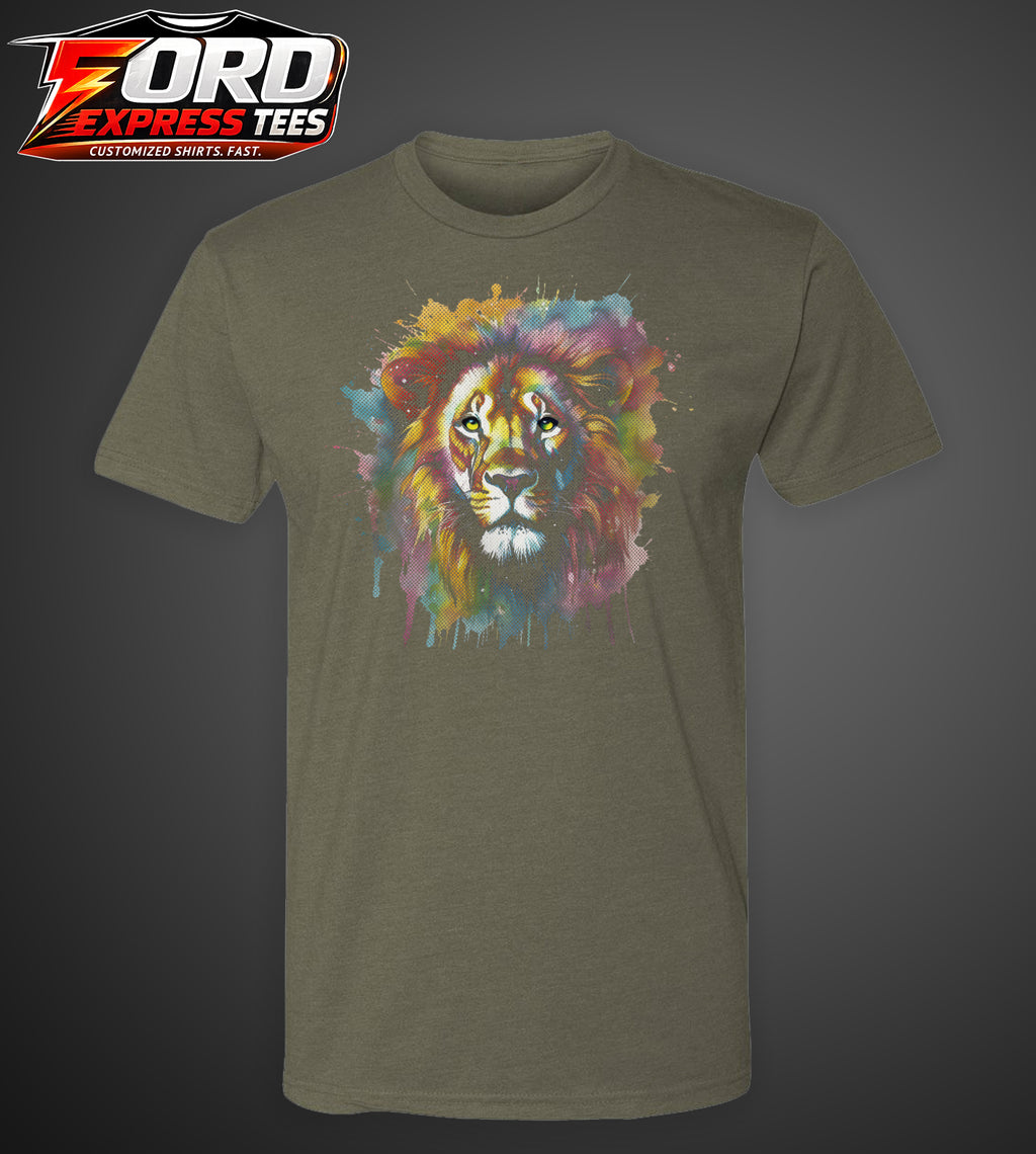 Lion Watercolor Graphic Tee