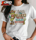Living the Dream Funny Frog Graphic Tee