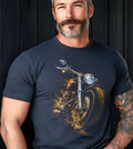 Motorcycle Fire Graphic Tee