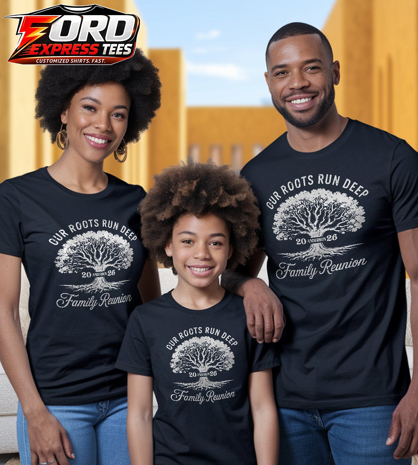 Our Roots Run Deep Family Reunion Custom Graphic Tee
