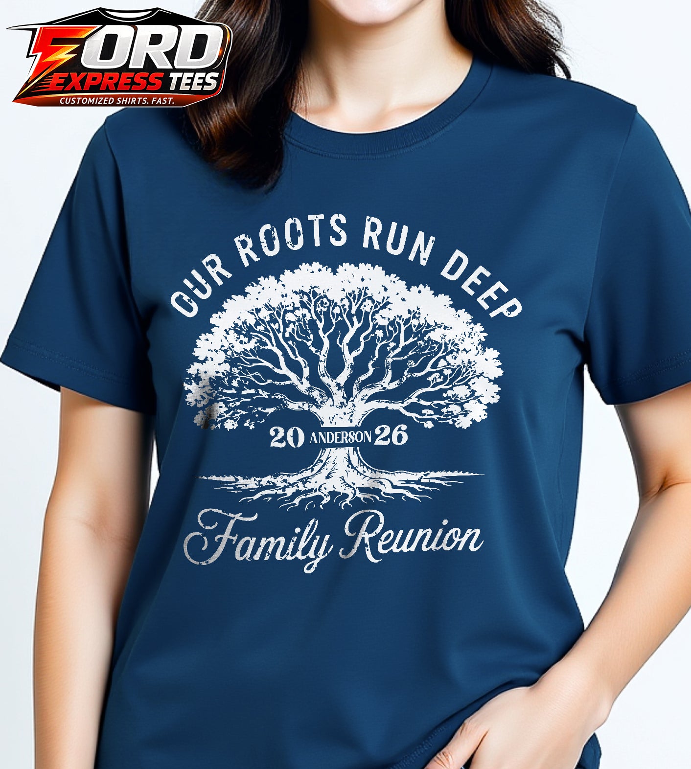 Our Roots Run Deep Family Reunion Custom Graphic Tee