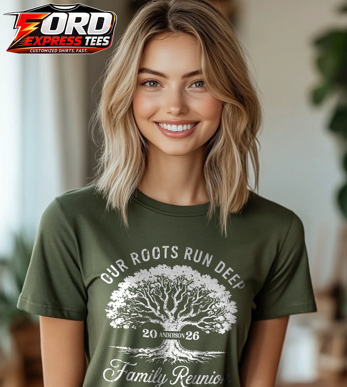 Our Roots Run Deep Family Reunion Custom Graphic Tee