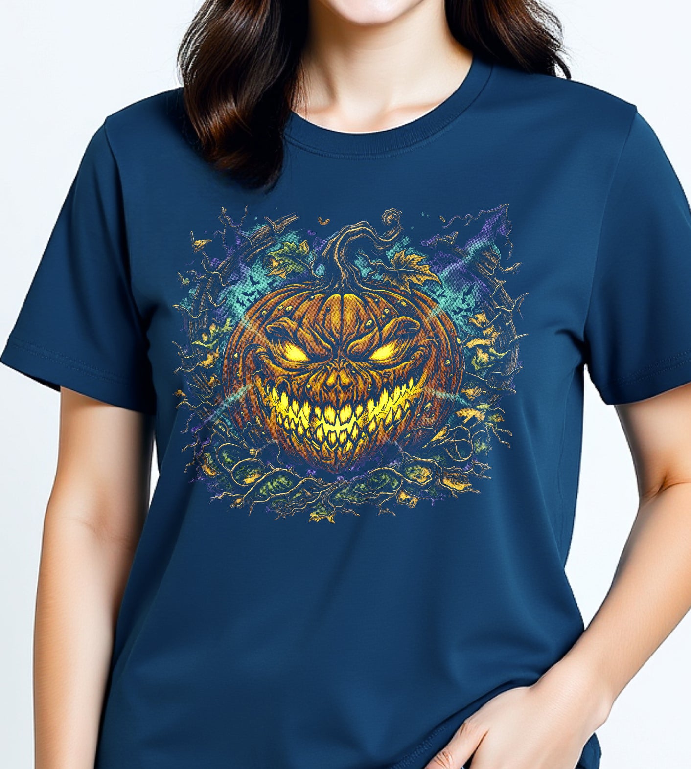 Pumpkin Burst Halloween Graphic Tee