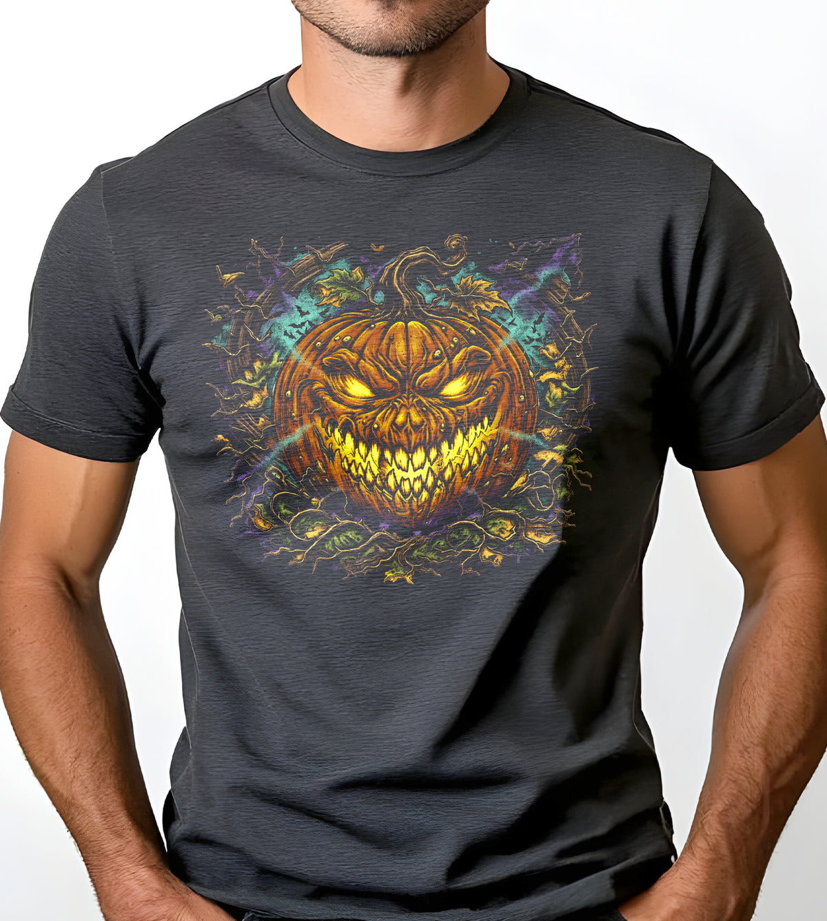 Pumpkin Burst Halloween Graphic Tee