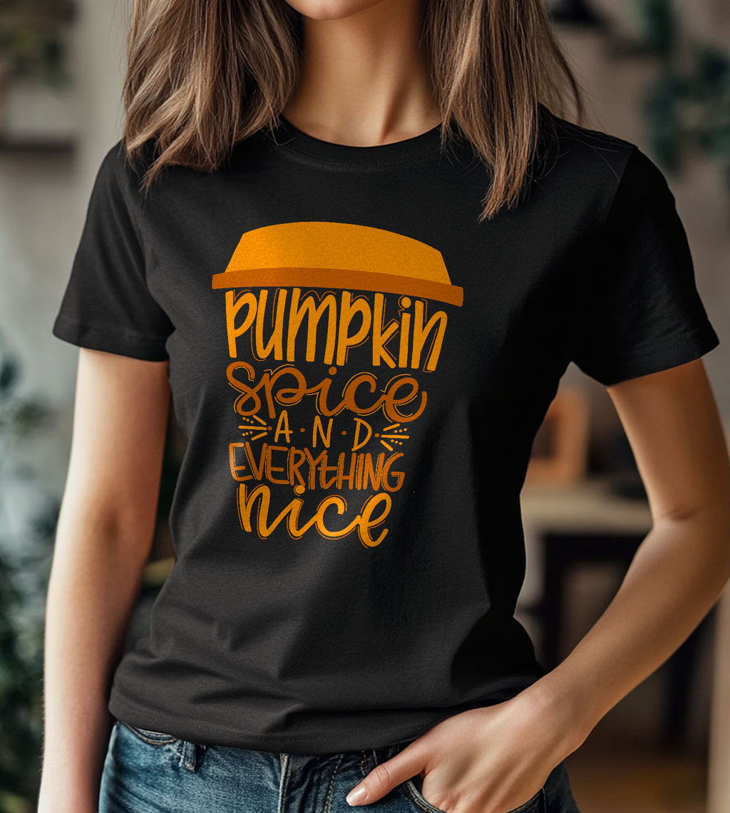 Pumpkin Spice and Everything Nice Fall Graphic Tee