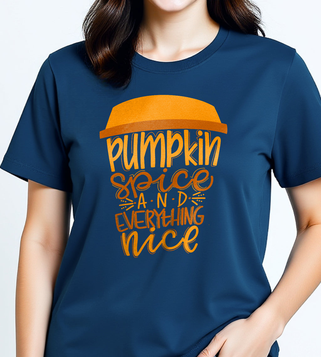 Pumpkin Spice and Everything Nice Fall Graphic Tee