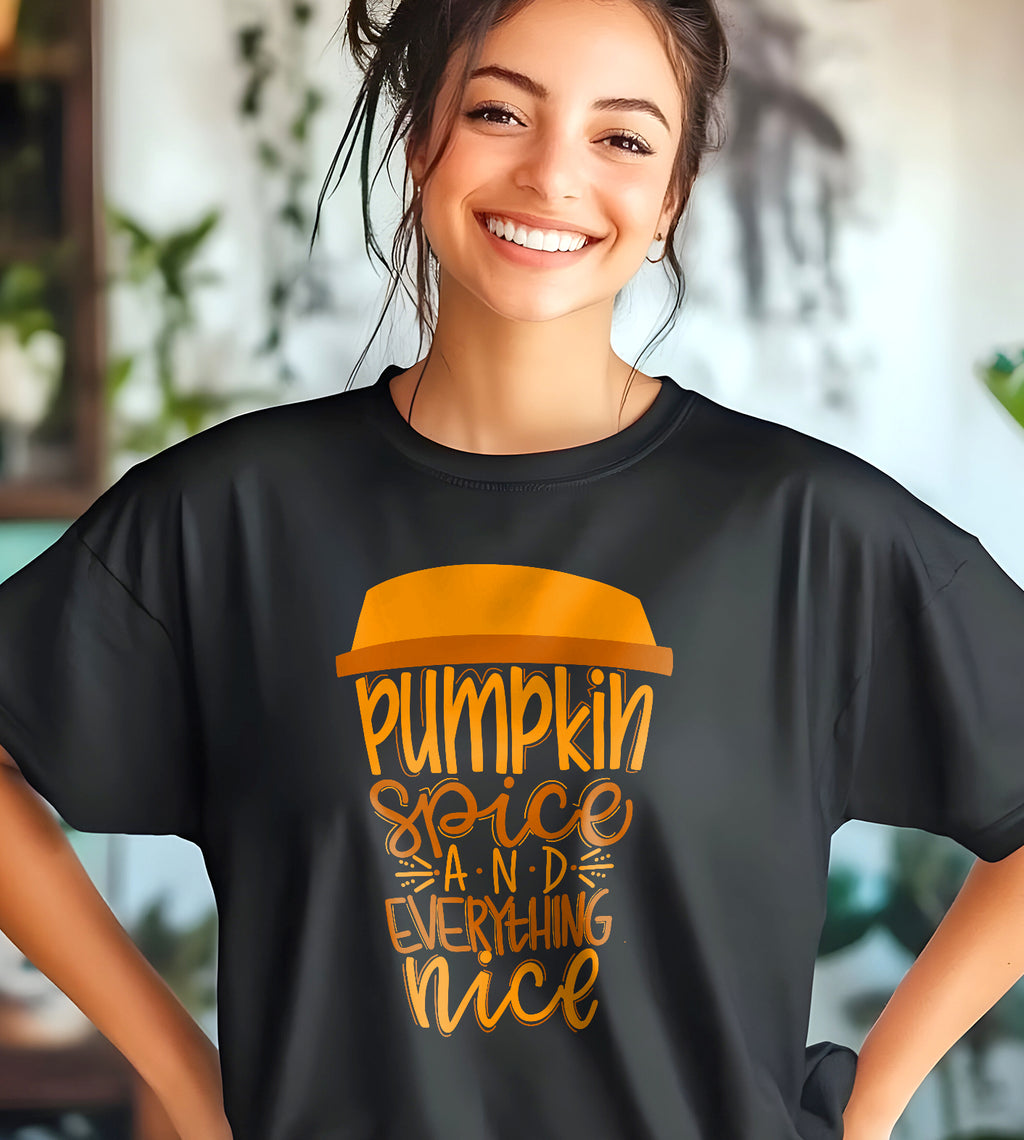 Pumpkin Spice and Everything Nice Fall Graphic Tee