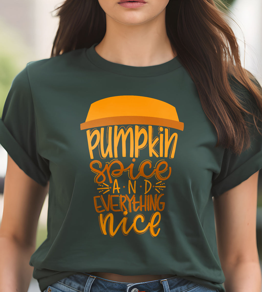 Pumpkin Spice and Everything Nice Fall Graphic Tee