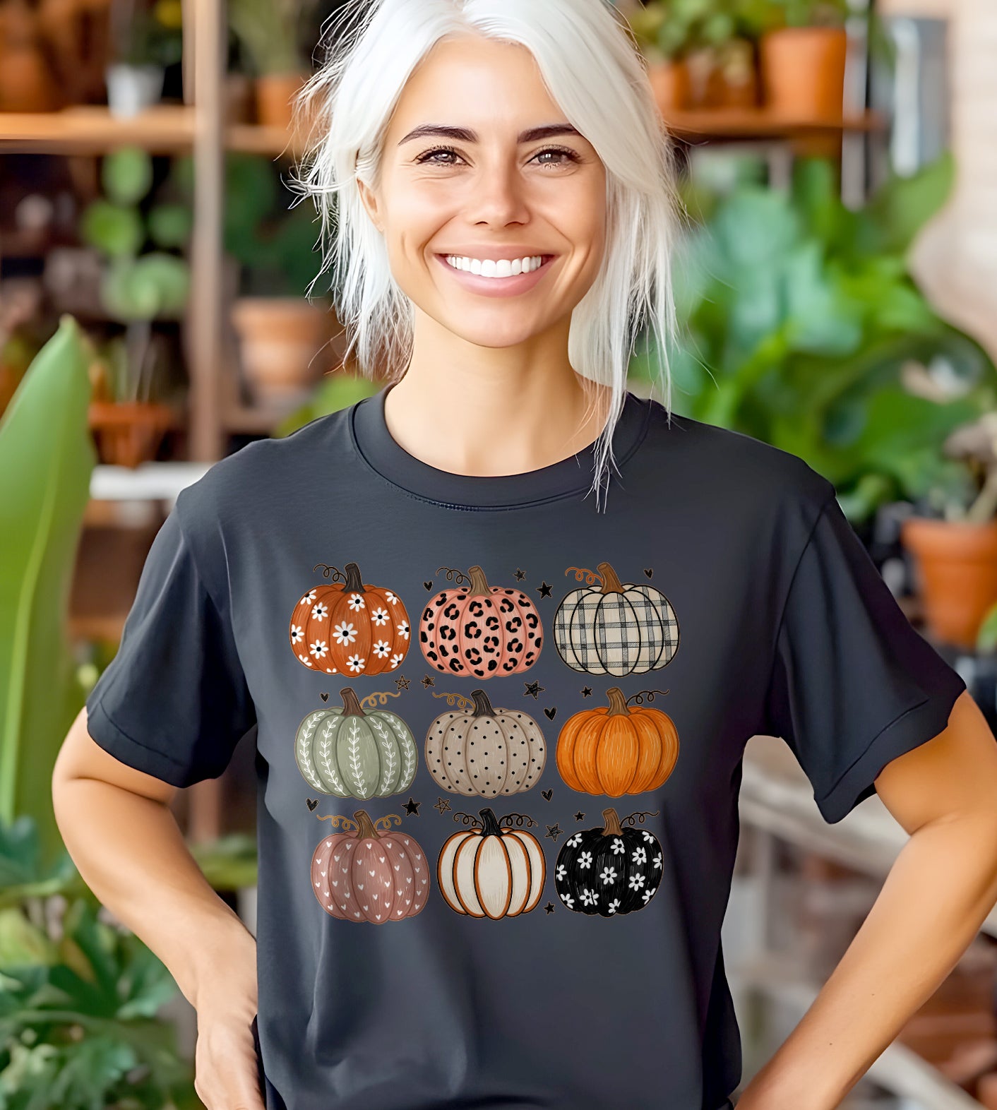 Pumpkins Boho Fall Graphic Tee