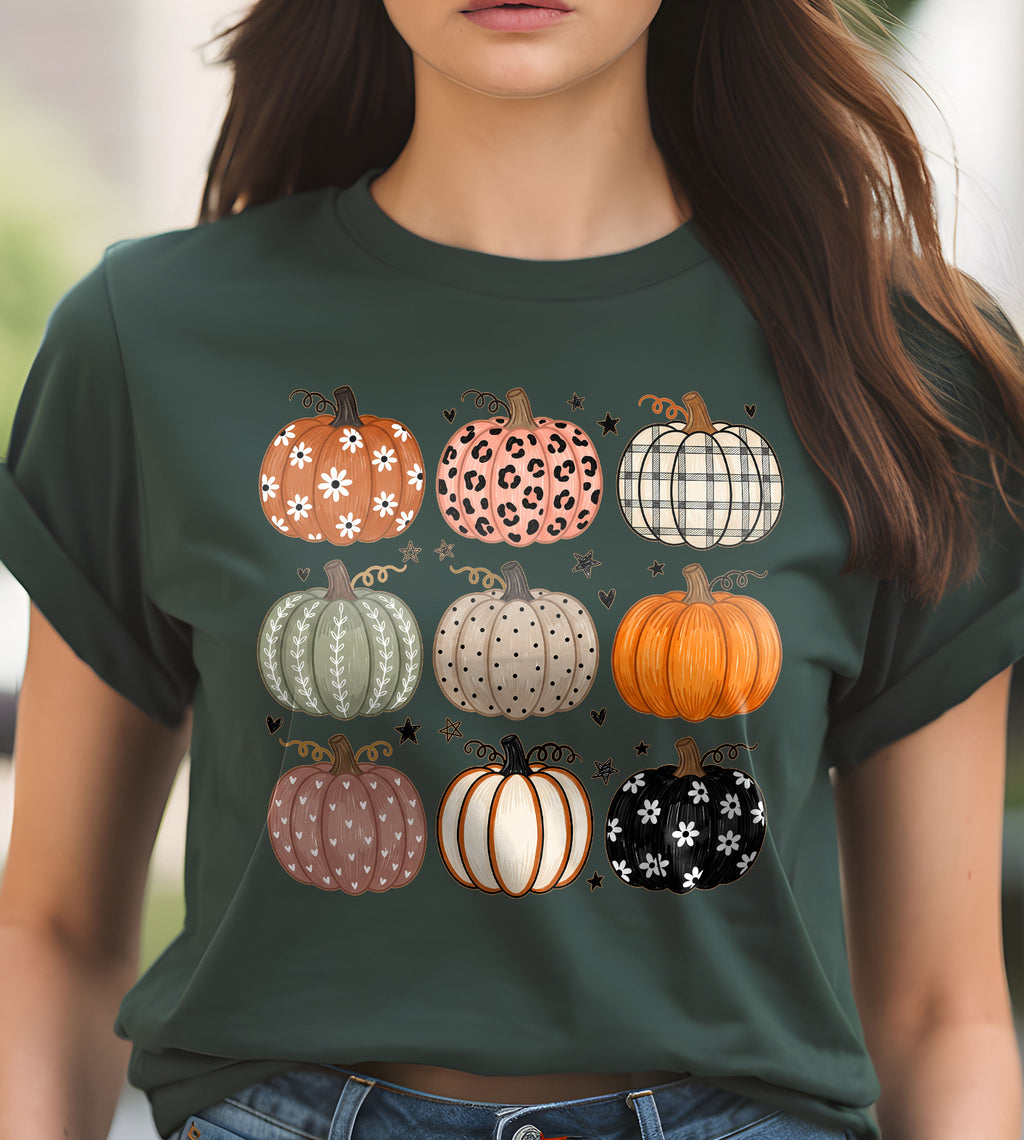 Pumpkins Boho Fall Graphic Tee