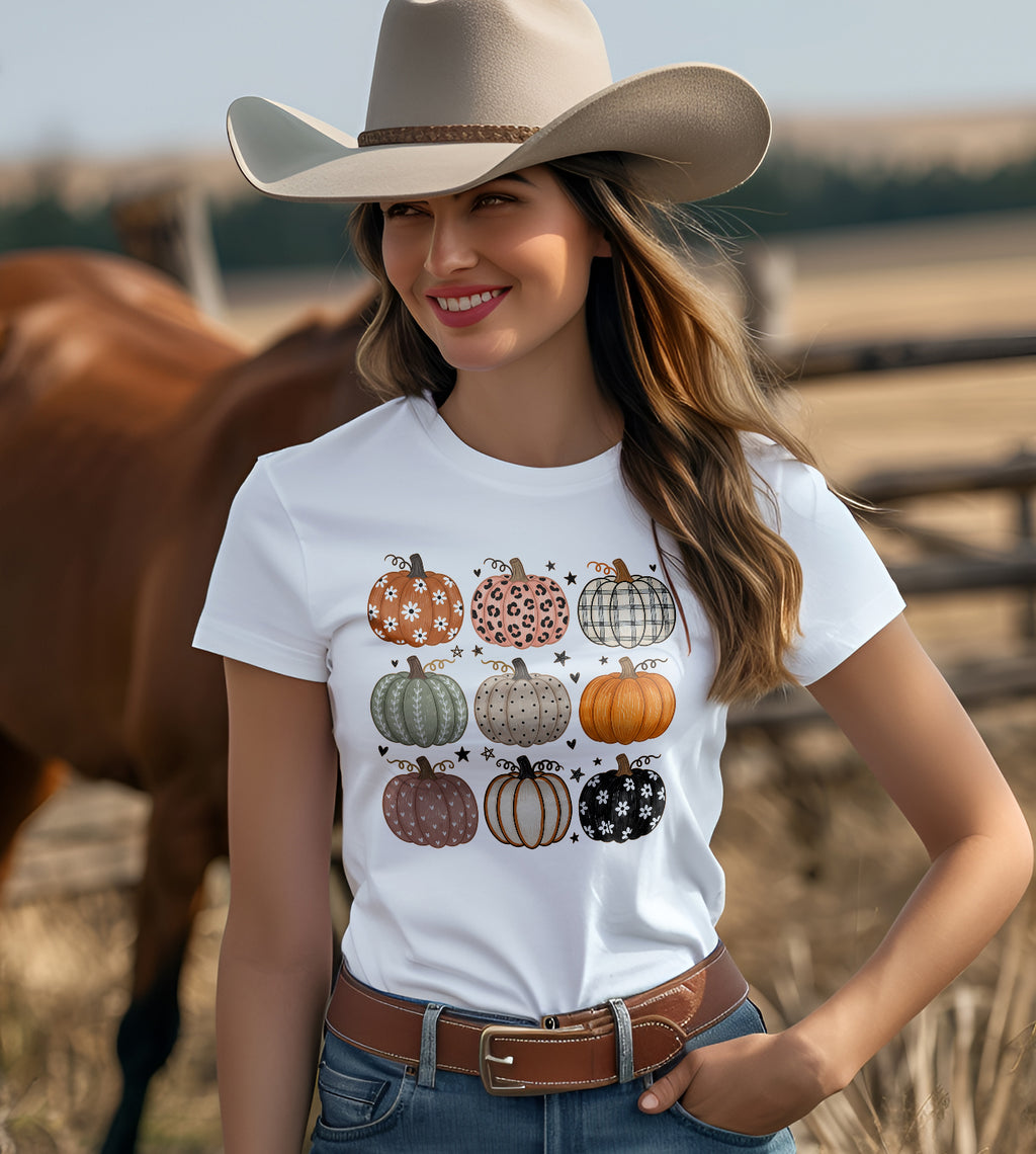 Pumpkins Boho Fall Graphic Tee