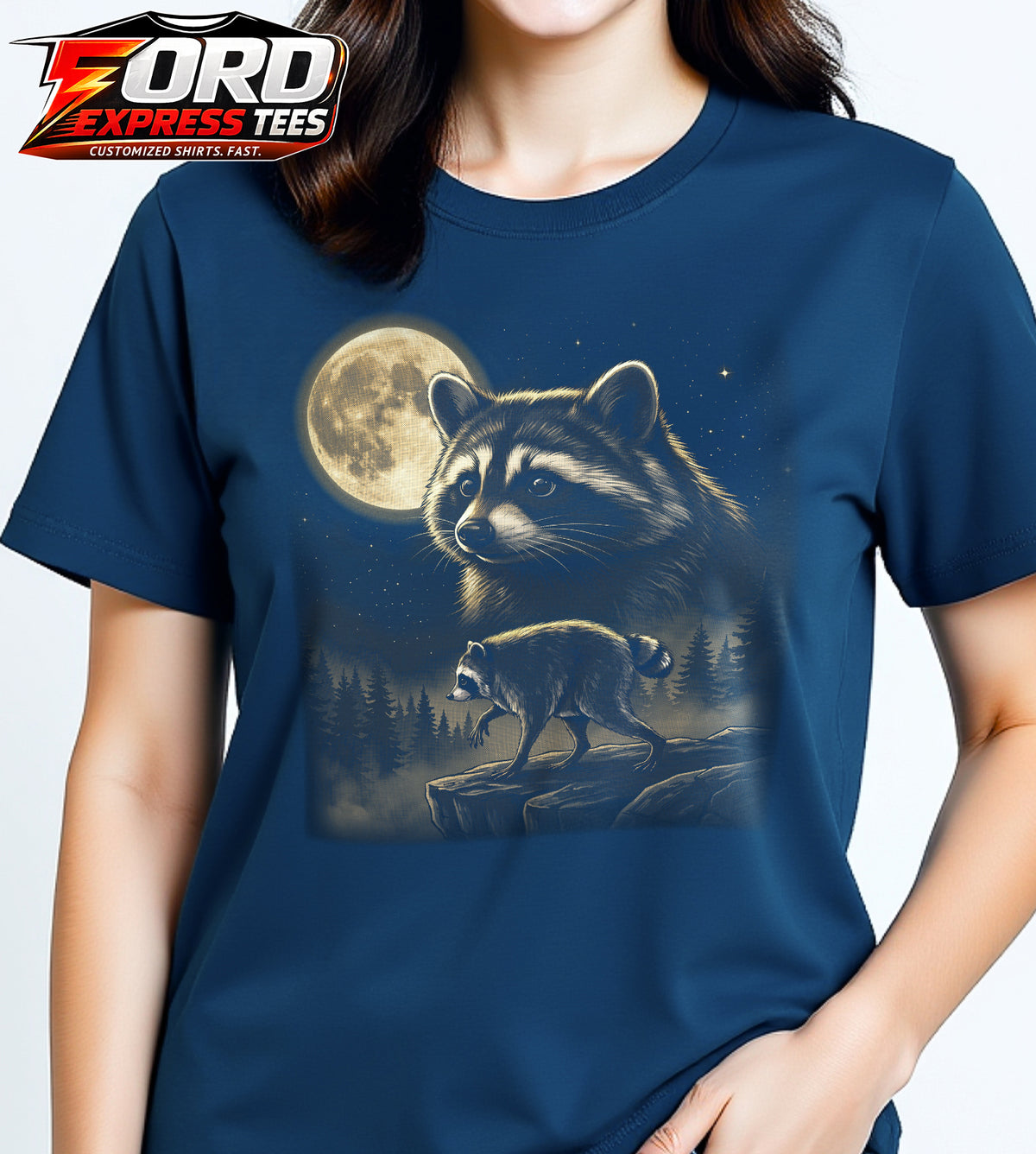 Raccoon Jimothy Moonlight Graphic Tee