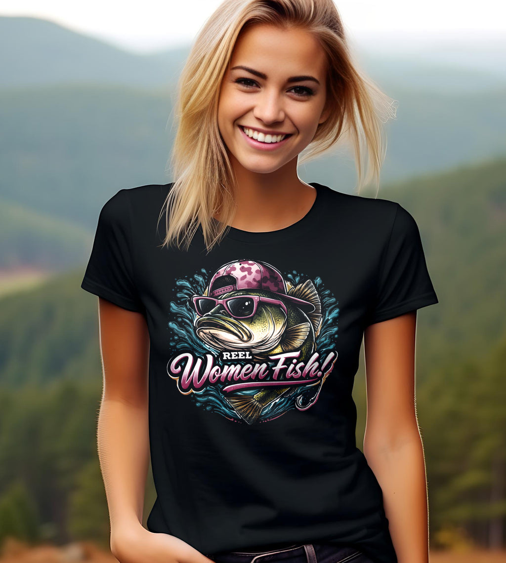 Reel Women Fish Graphic Tee