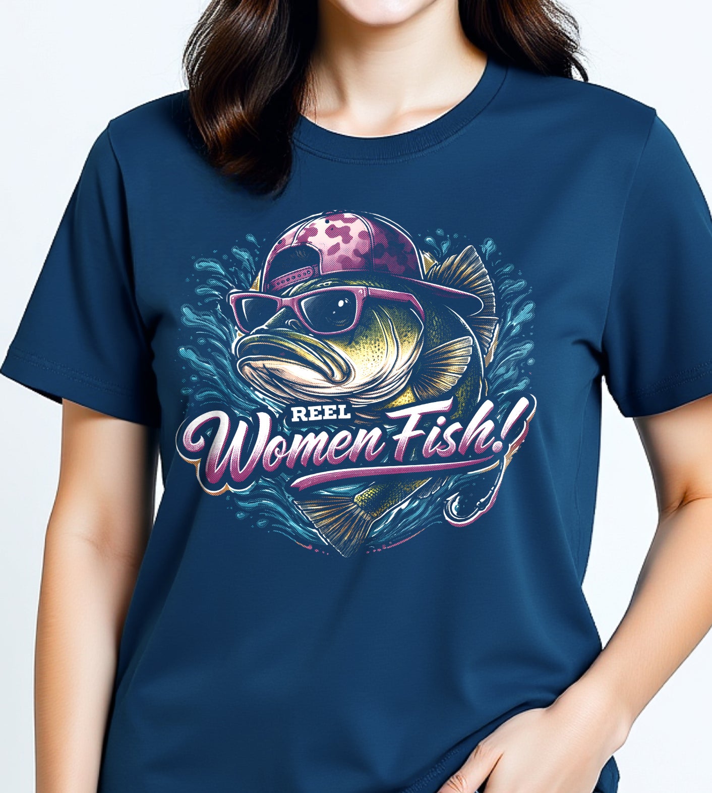 Reel Women Fish Graphic Tee