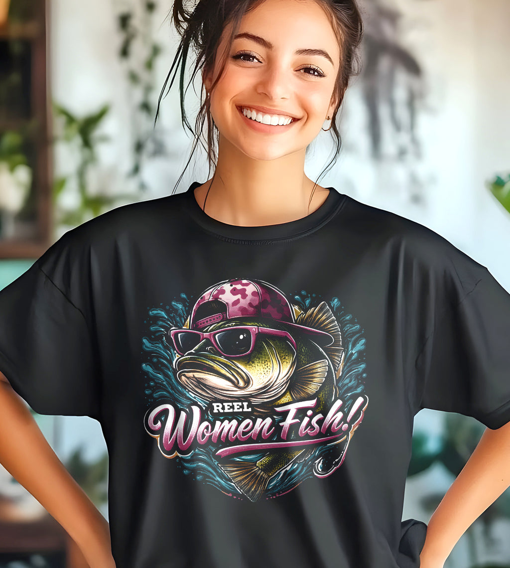 Reel Women Fish Graphic Tee