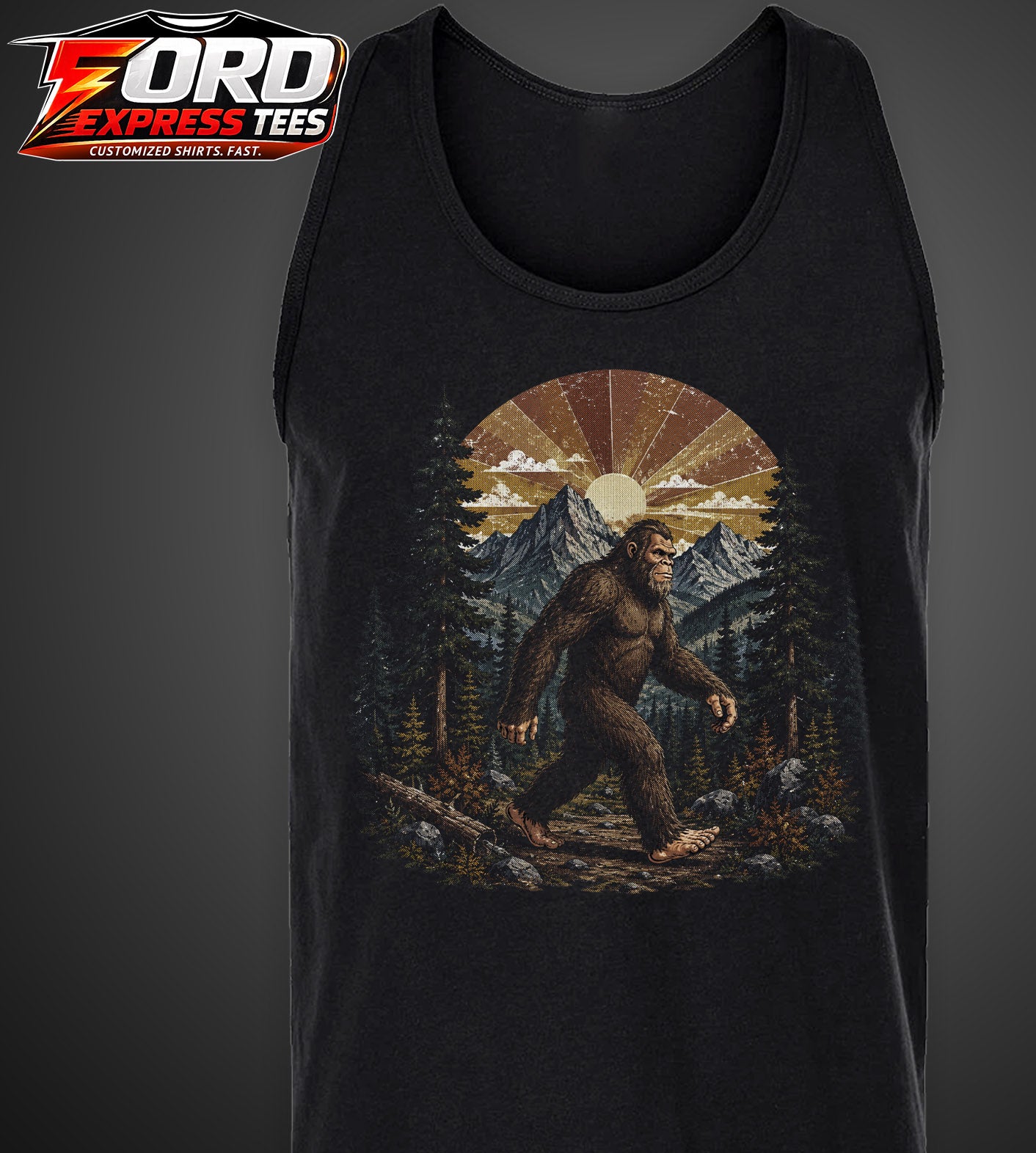 Sasquatch Vintage Graphic Tank