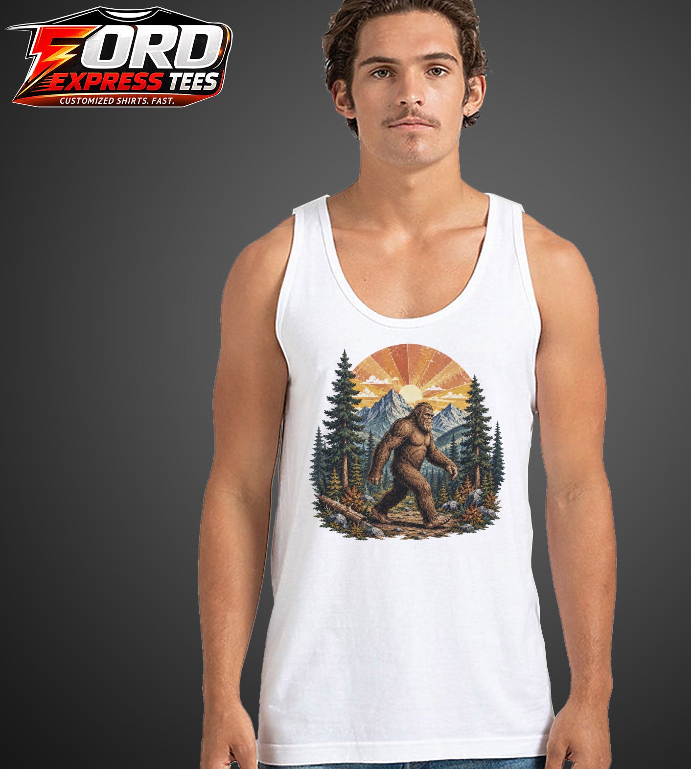 Sasquatch Vintage Graphic Tank