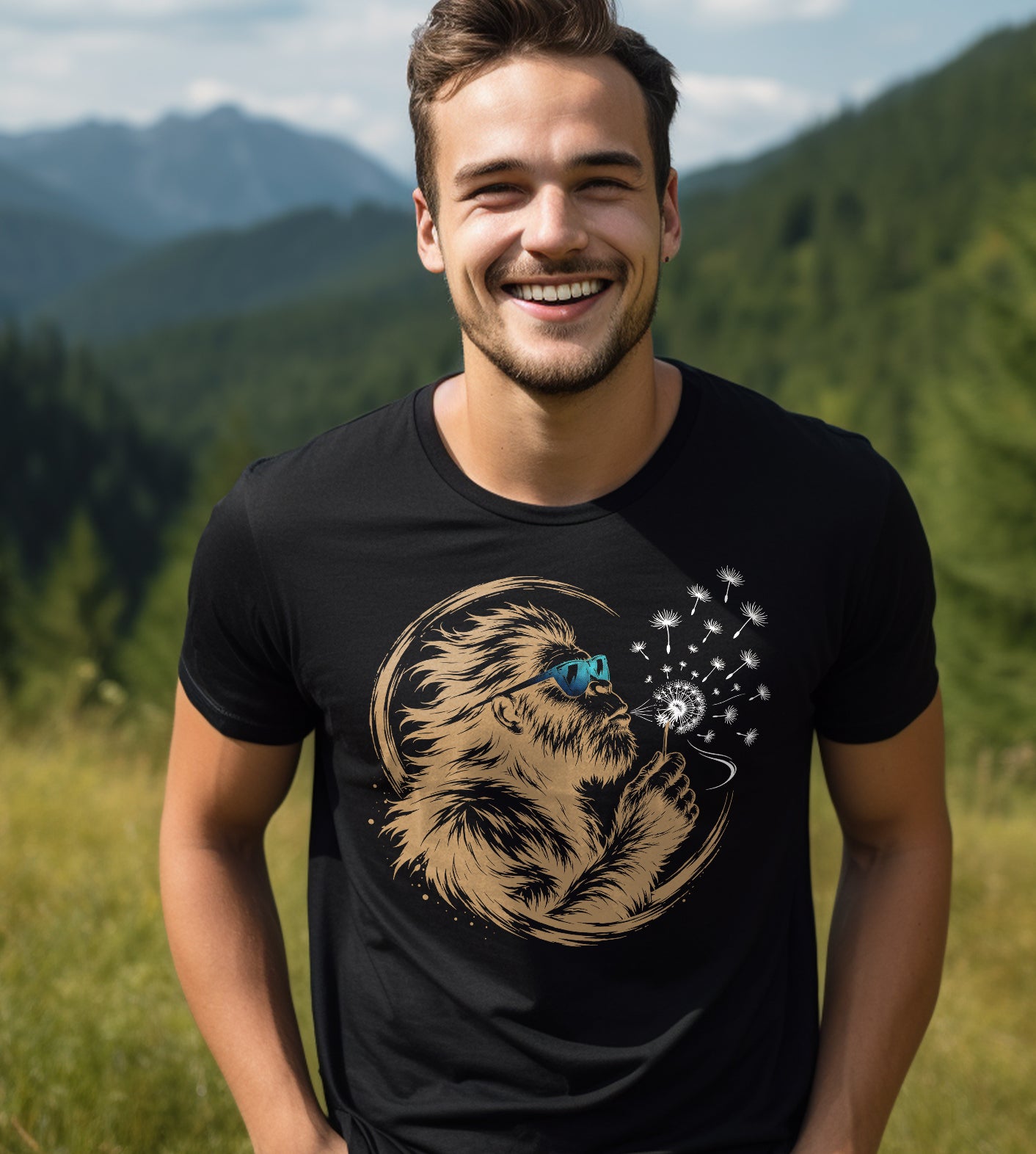 Sasquatch Dandylion Graphic Tee
