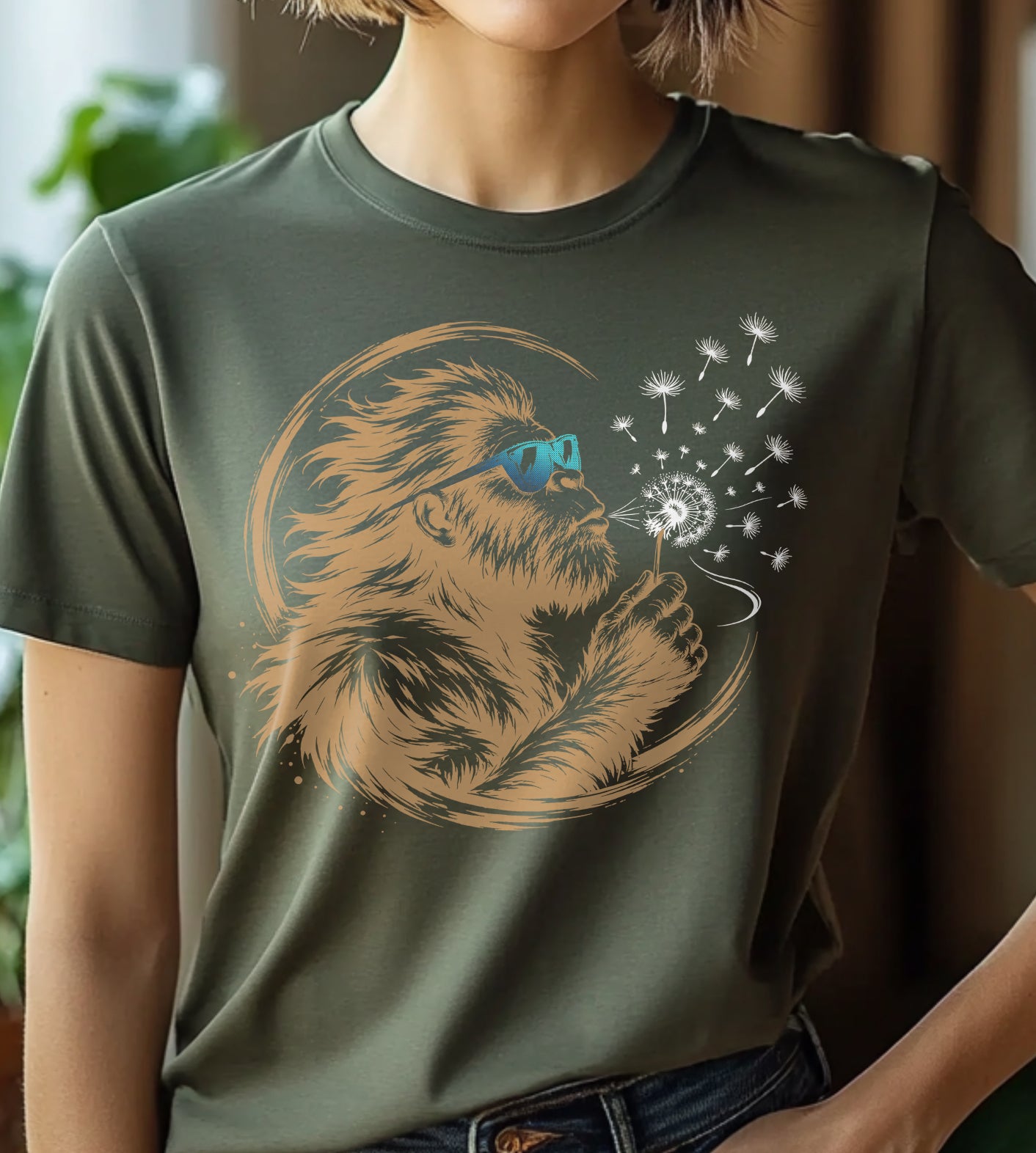 Sasquatch Dandylion Graphic Tee