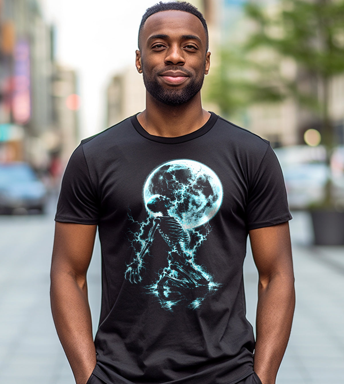 Skeleton in the Moonlight Graphic Tee
