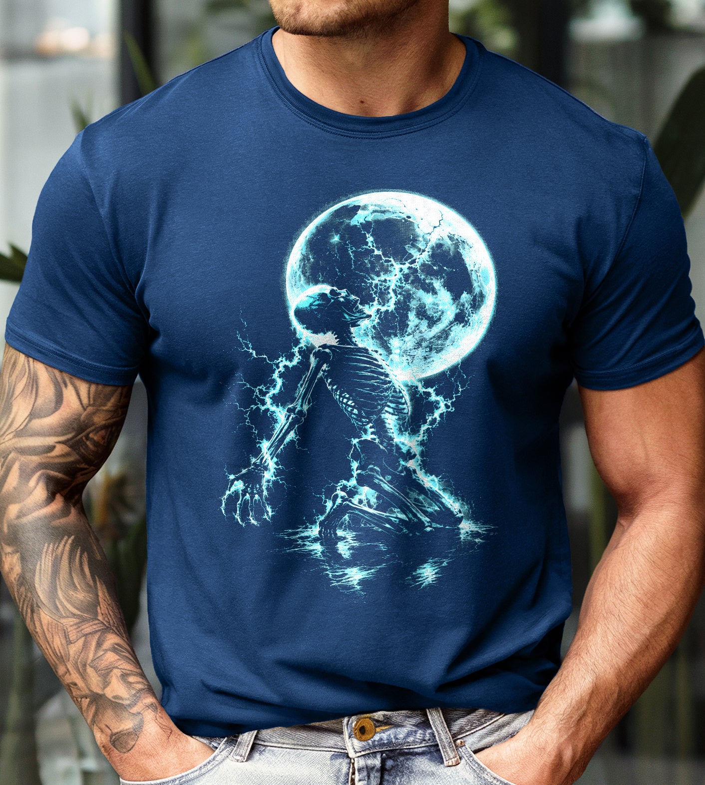 Skeleton in the Moonlight Graphic Tee