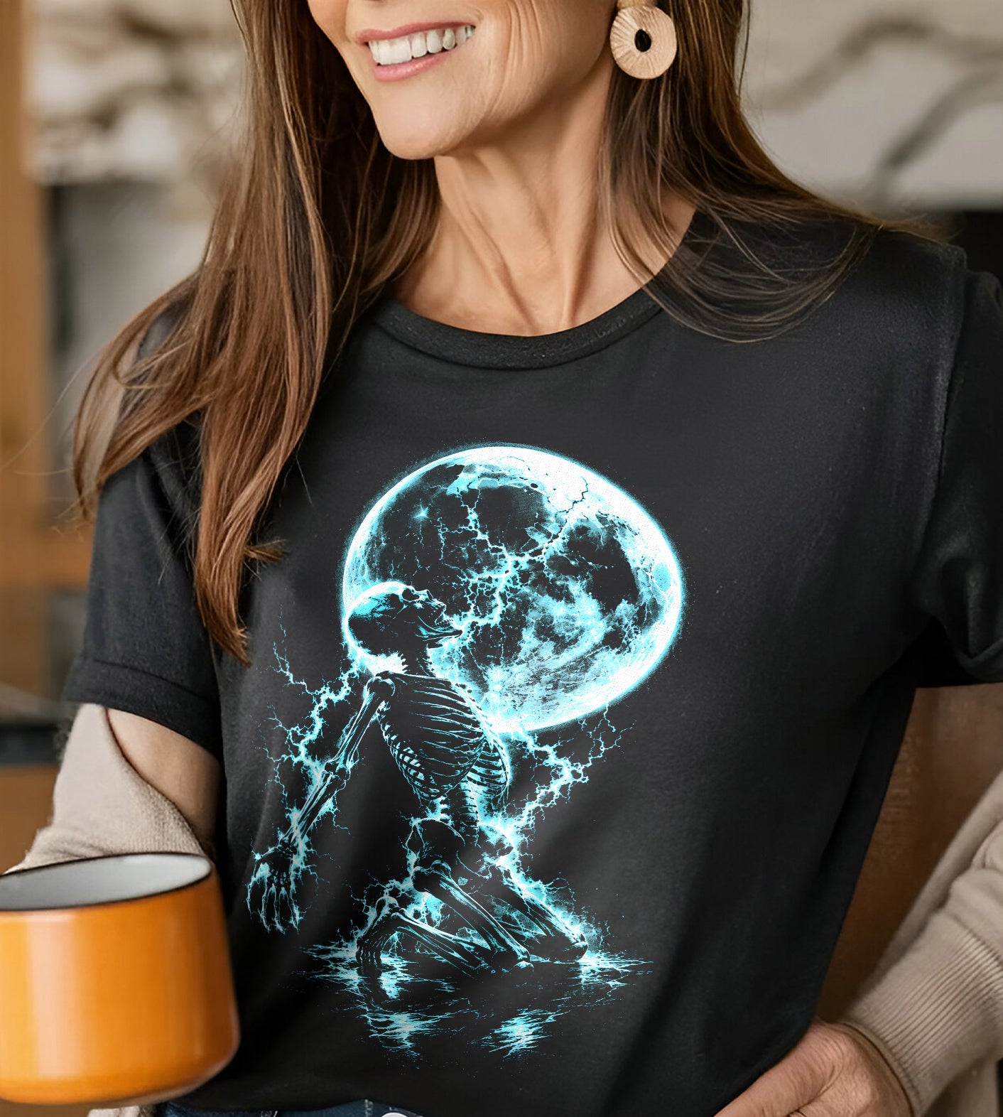 Skeleton in the Moonlight Graphic Tee